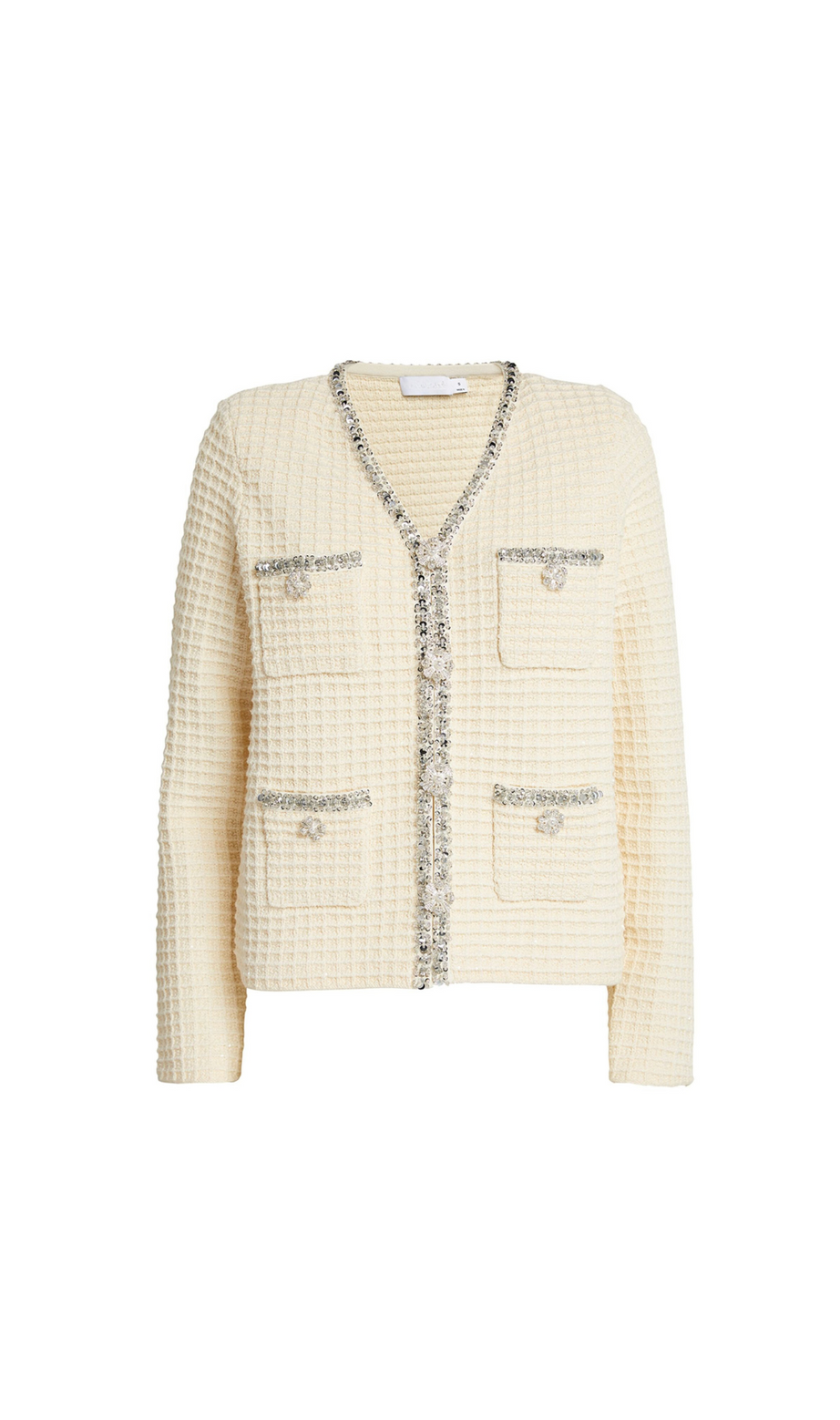 CARDIGAN IN MAGLIA CREMA 