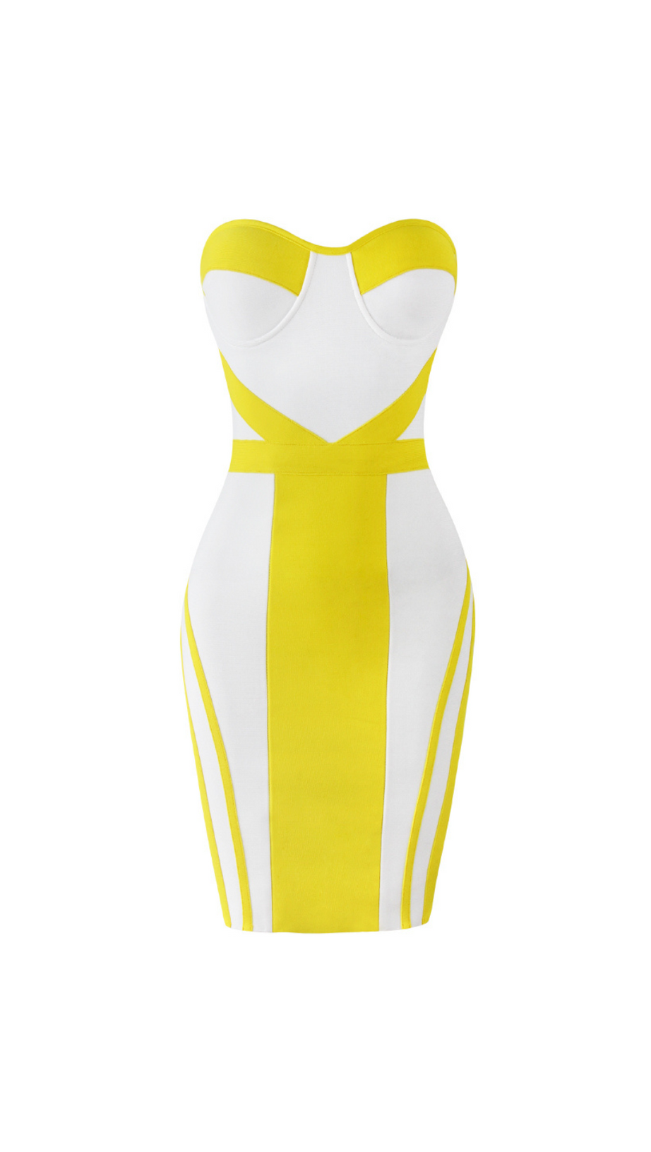 STRAPLESS BODYCON BANDAGE MINI DRESS