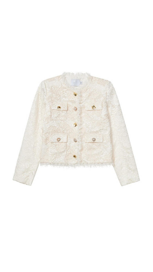 AIIZIE CREAM CORD LACE JACKET - product image