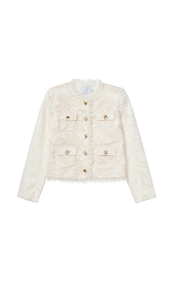 CREAM CORD LACE JACKET