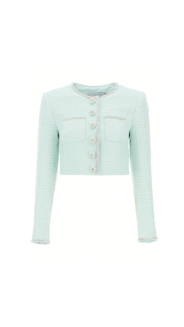 AIIZIE MINT BOUCLE JACKET - product image