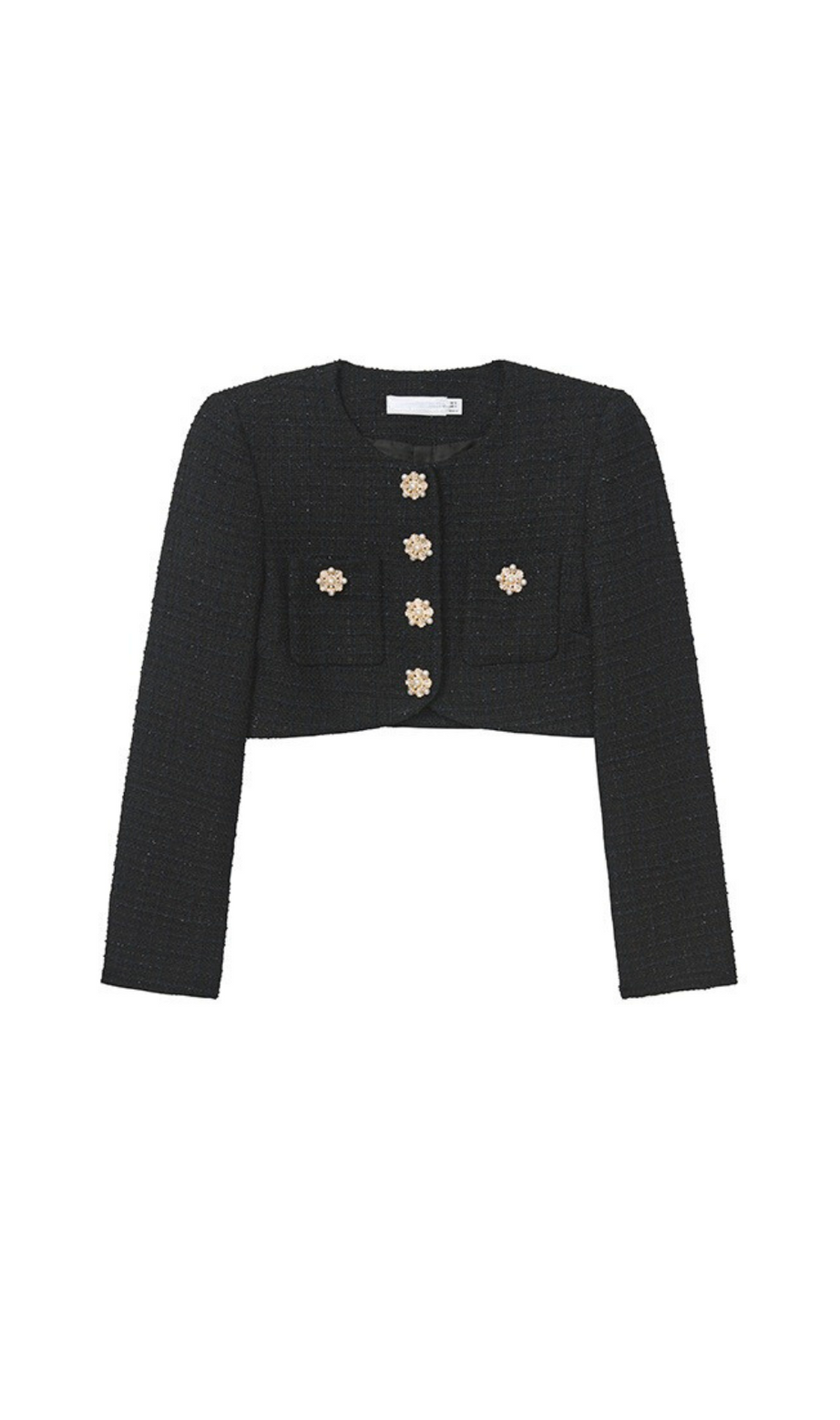 SCHWARZE BOUCLÉ-JACKE 