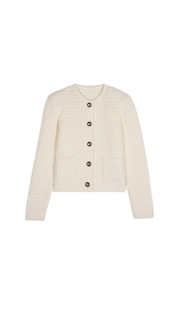 AIIZIE OFF WHITE GASPARD CARDIGAN - product image