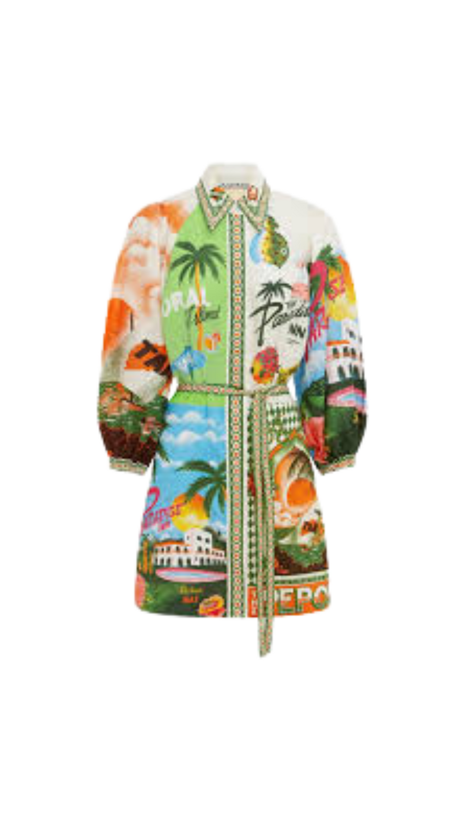 PARADISO PRINTED LINEN DRESS
