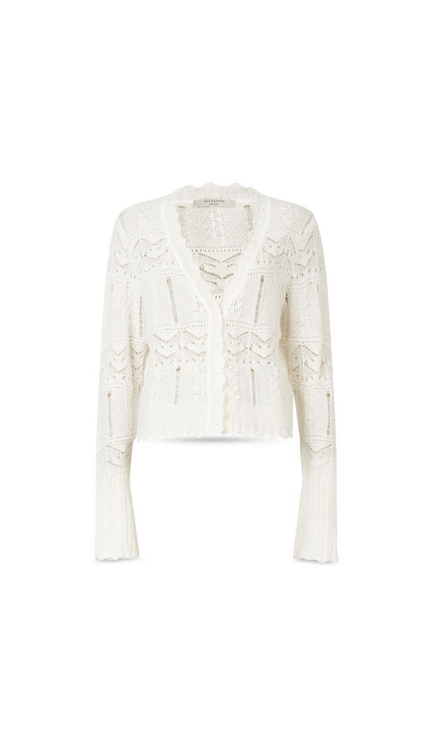 AIIZIE CHALK WHITE VANESSA CARDIGAN - product image