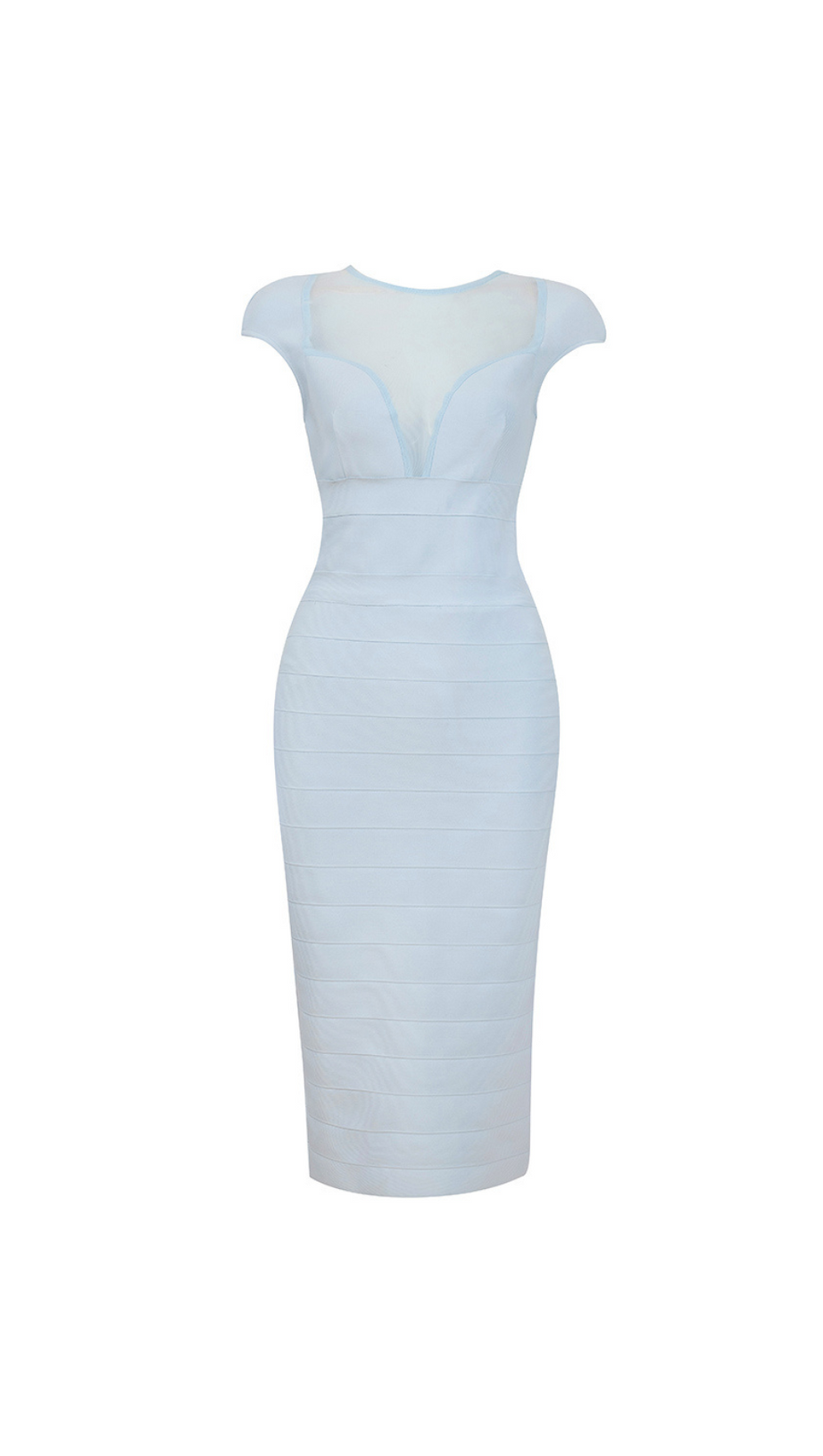 TEXTURED SHEER BUSTIER GOWN