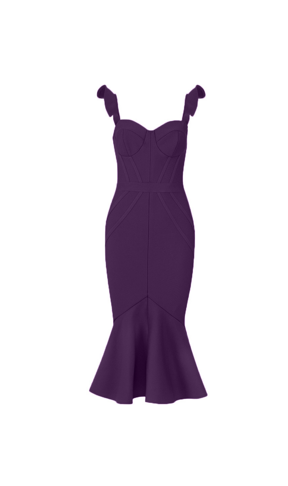 Kleid mit Rüschenbesatz und Meerjungfrauen-Saum 