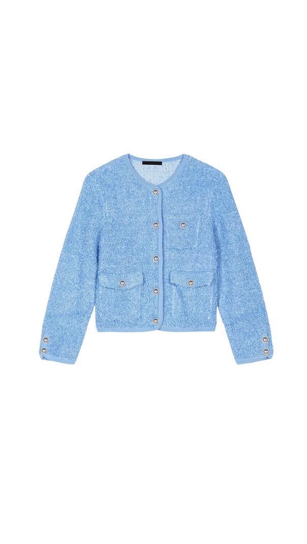 AIIZIE MOSCILI CARDIGAN IN BLUE - product image