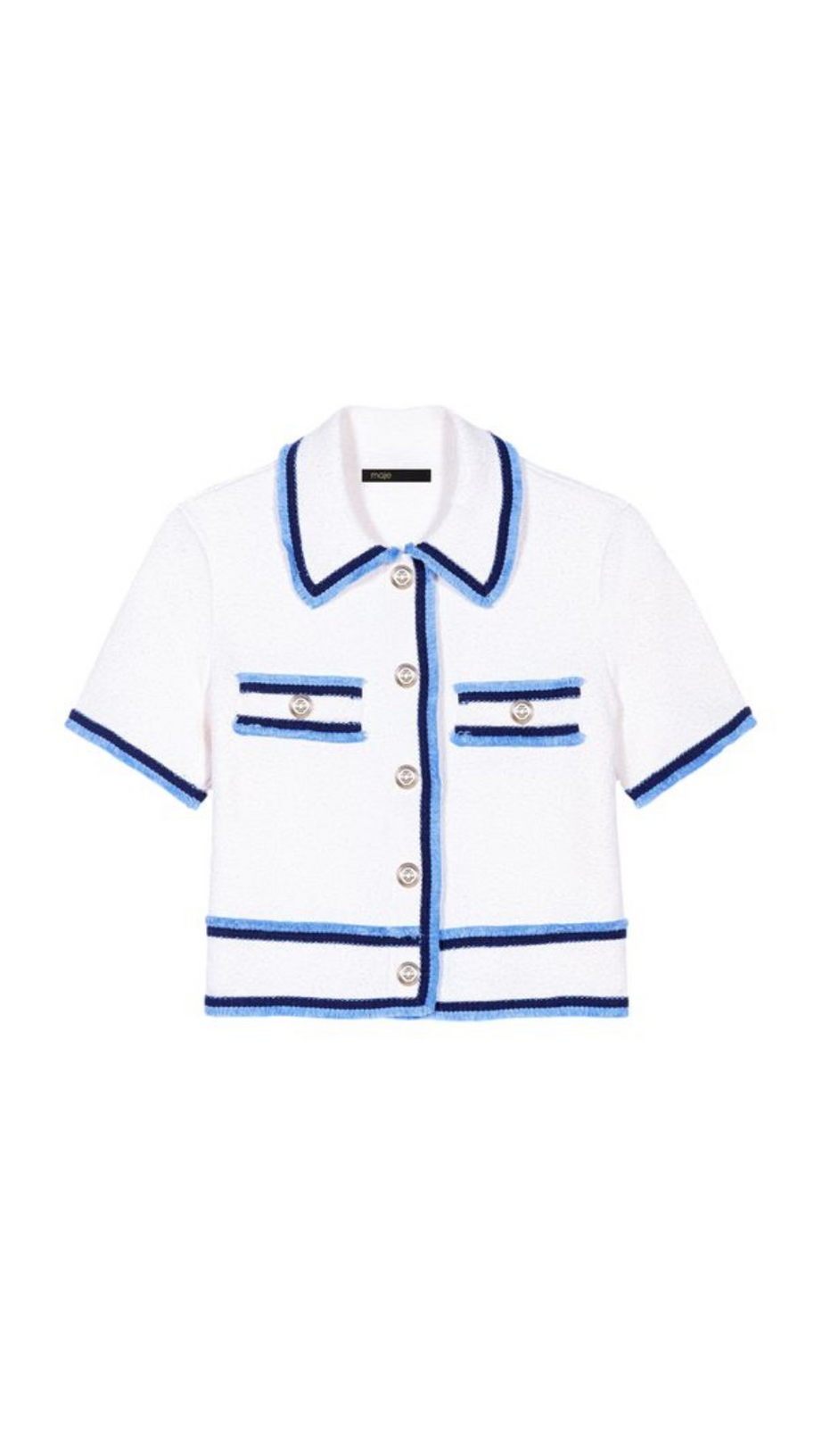 SHORT SLEEVE CROPPED CARDIGAN