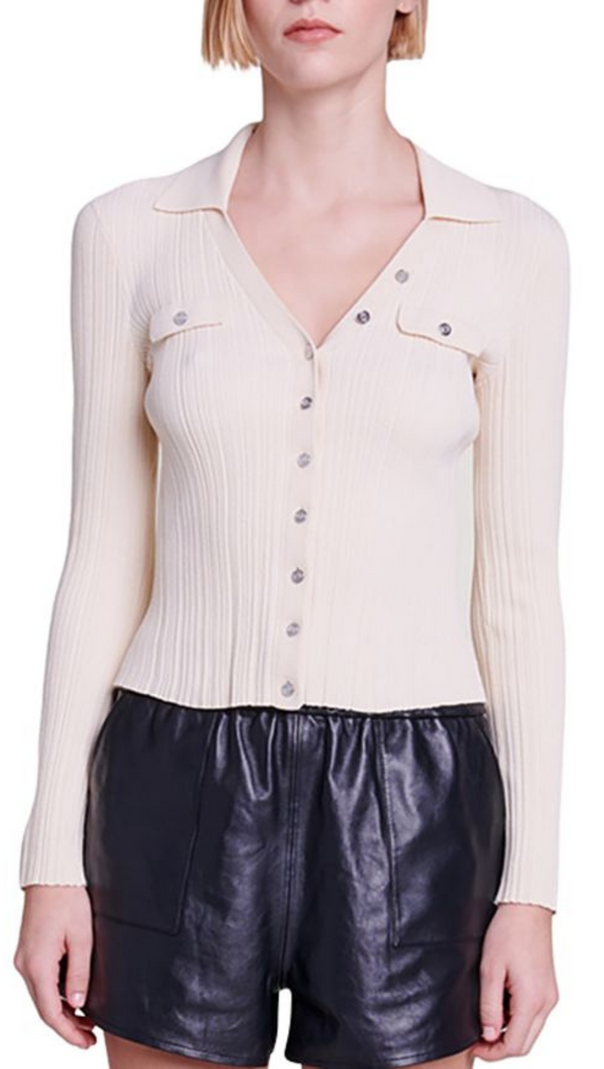 AIIZIE MIMOSO COLLARED CARDIGAN - product image