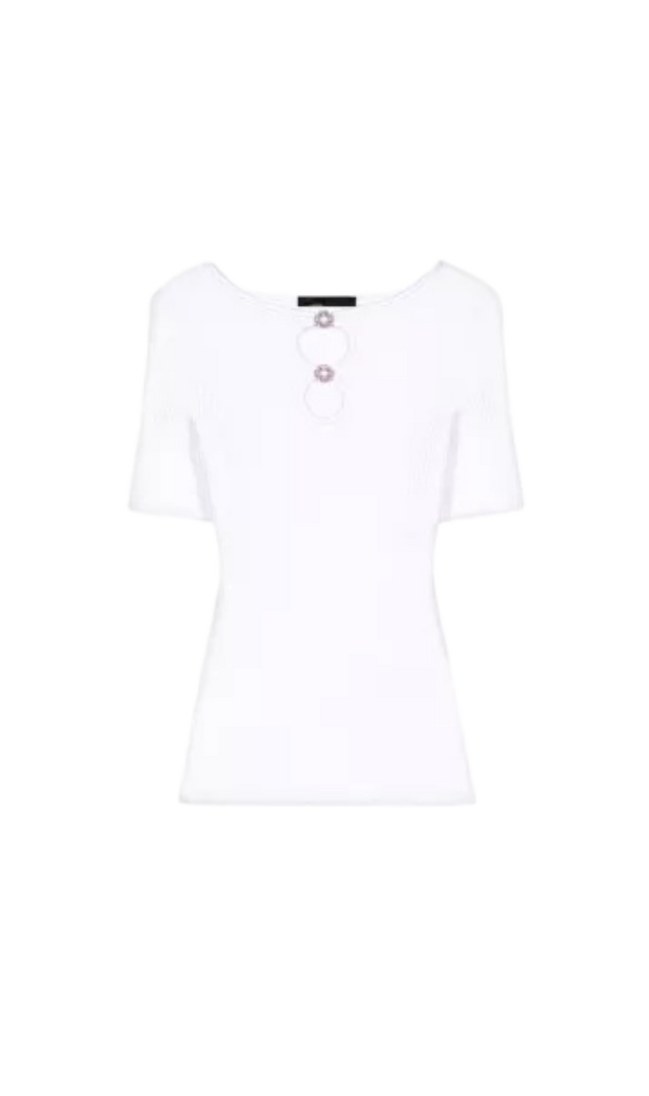 MYSTER RIBBED CUTOUT TOP