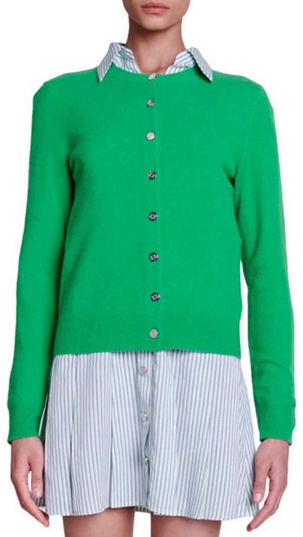 AIIZIE MIRABO CARDIGAN IN GREEN - product image