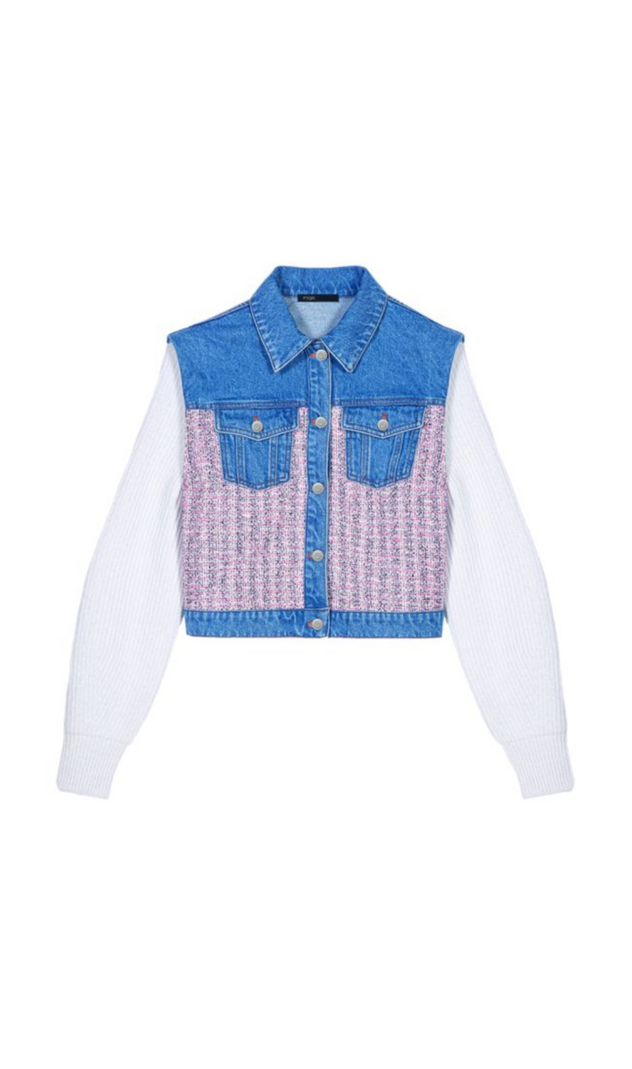 BATRI MIXED MEDIA DENIM-JACKE 