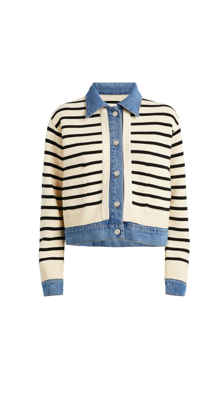 CARDIGAN A RIGHE CON LOOK A STRATI 