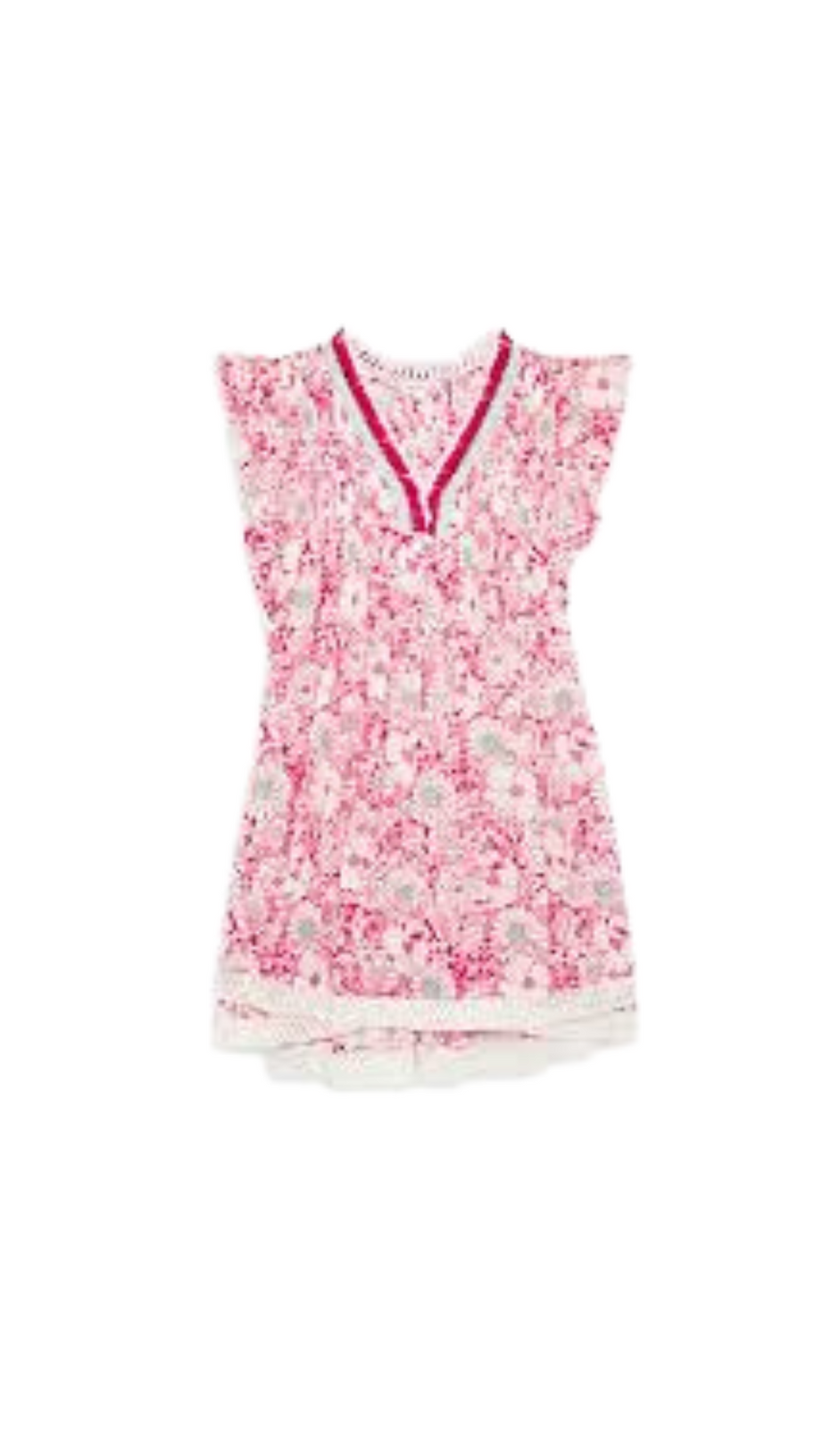 SASHA V NECK PRINTED MINI DRESS