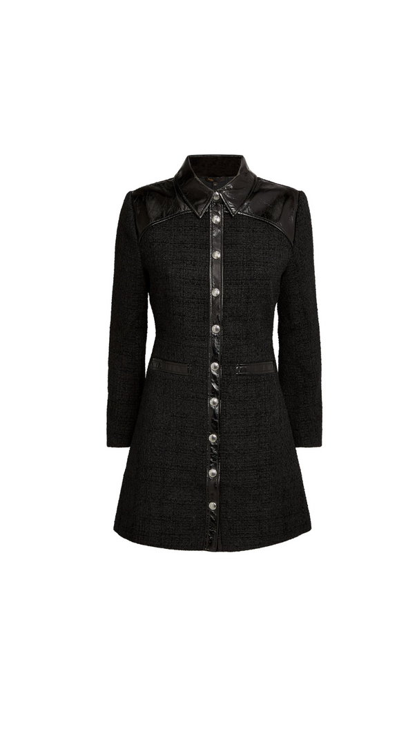 AIIZIE BUTTON UP MINI DRESS - product image