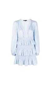 ROULITANA SMOCKED TIERED DRESS