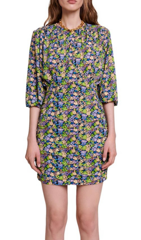 FLORAL MINI DRESS IN PRIMROSES