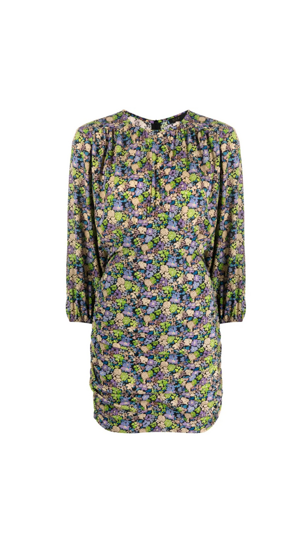 AIIZIE FLORAL MINI DRESS IN PRIMROSES - product image