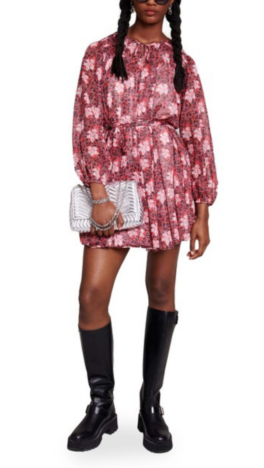 RIBABY PRINTED MINI DRESS