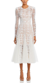 MEGAN LACE MIDI DRESS