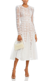 MEGAN LACE MIDI DRESS