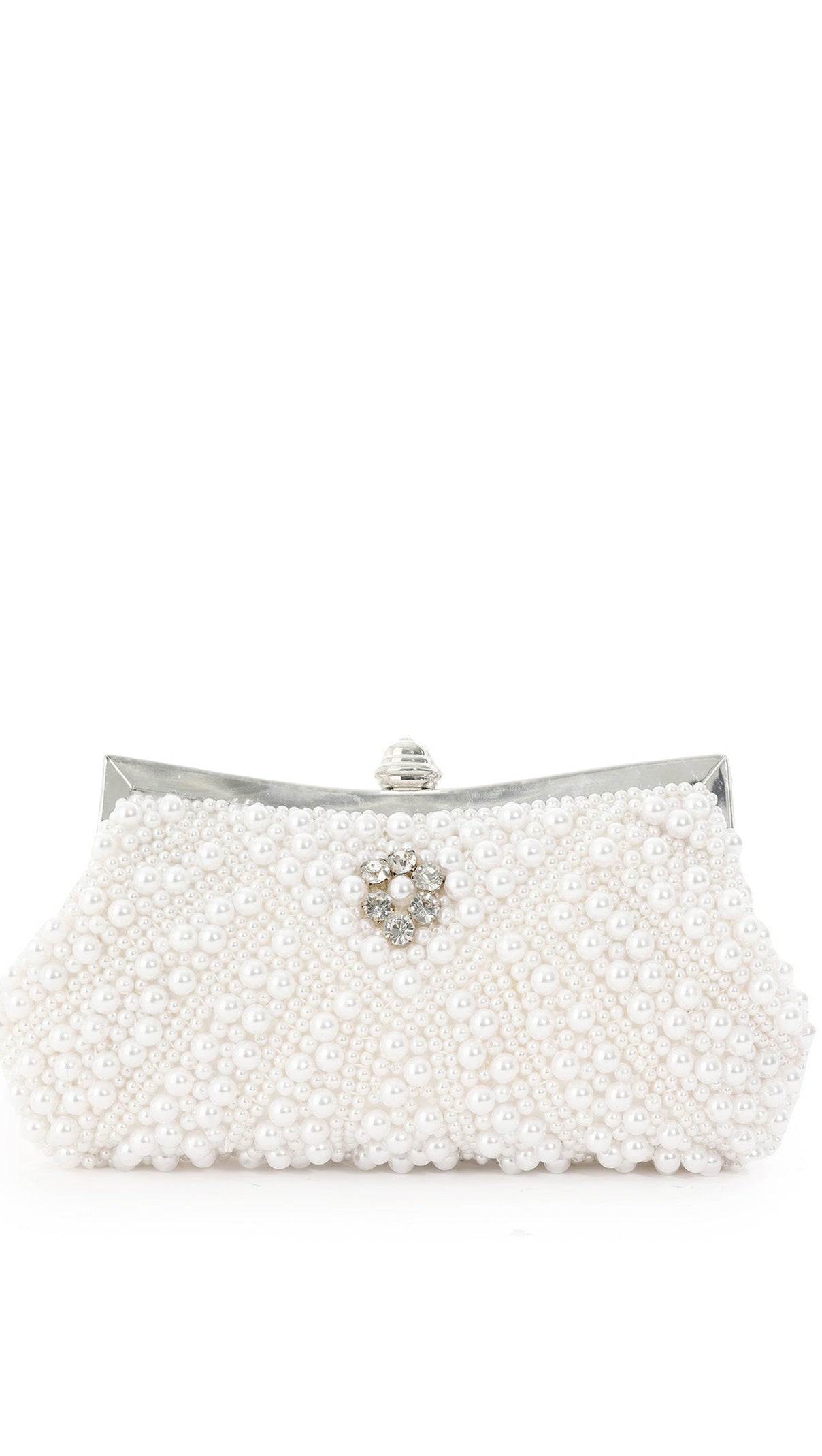 AIIZIE HLASA PEARLS DIAMANTE CLUTCH - product image