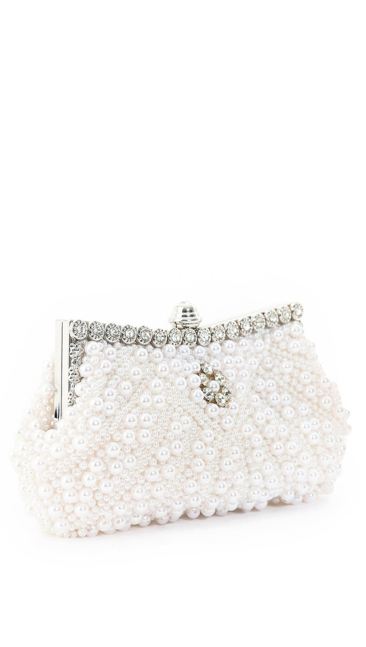 AIIZIE HLASA PEARLS DIAMANTE CLUTCH - product image