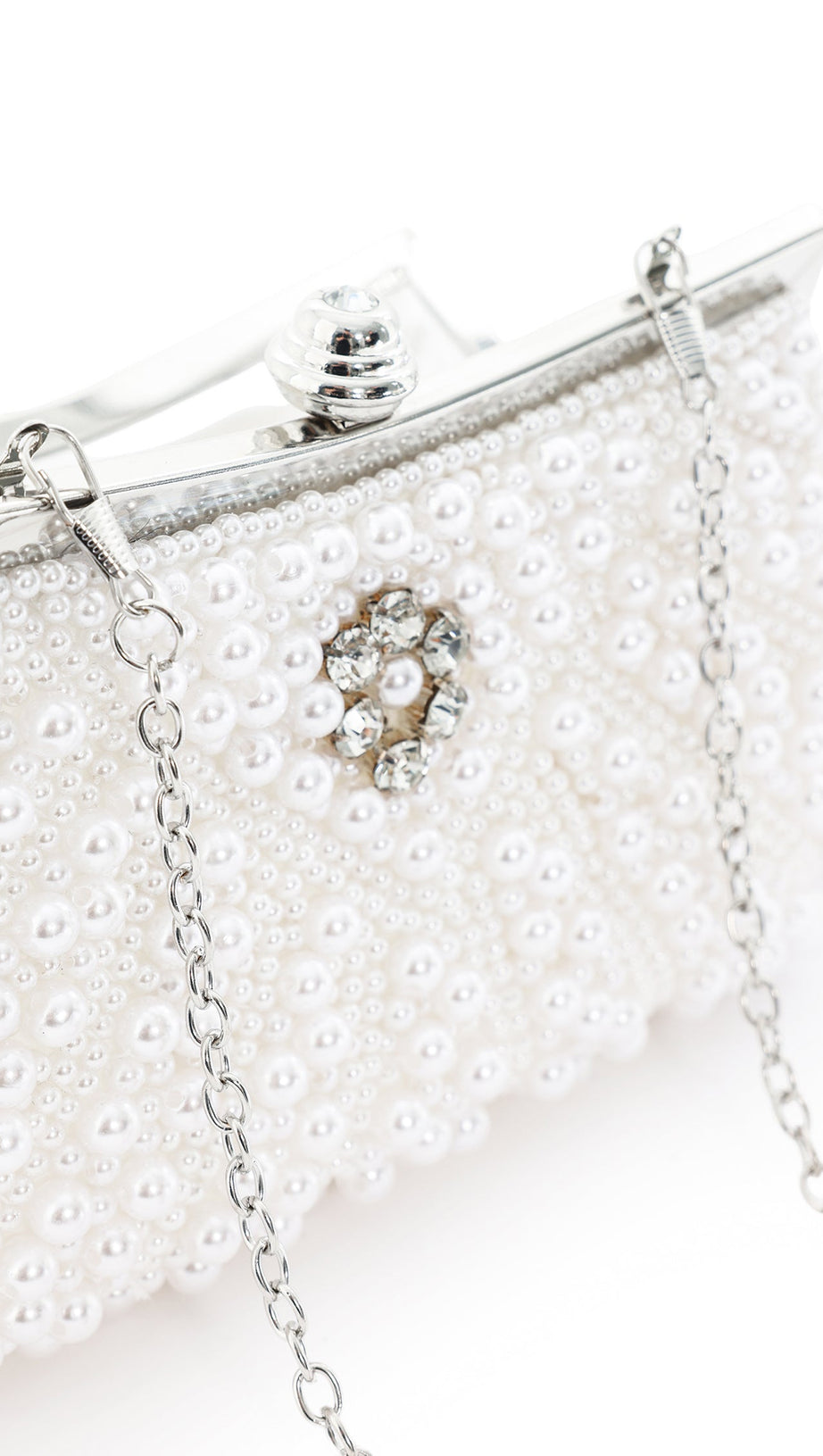 HLASA PEARLS DIAMANTE CLUTCH