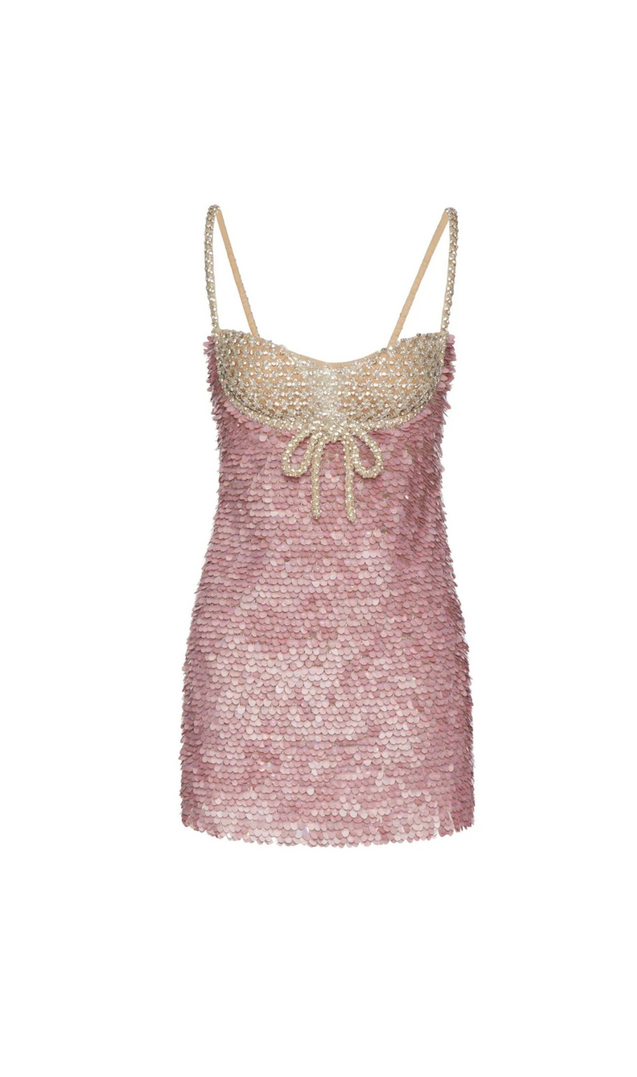 MINI ABITO IN TULLE ILLUSIONE CON STRASS RICAMATI 