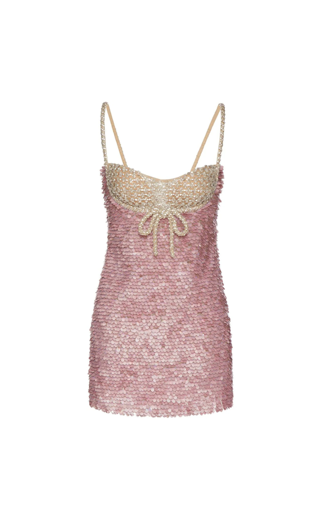 TULLE ILLUSIONE RHINESTONE-EMBROIDERED MINI DRESS