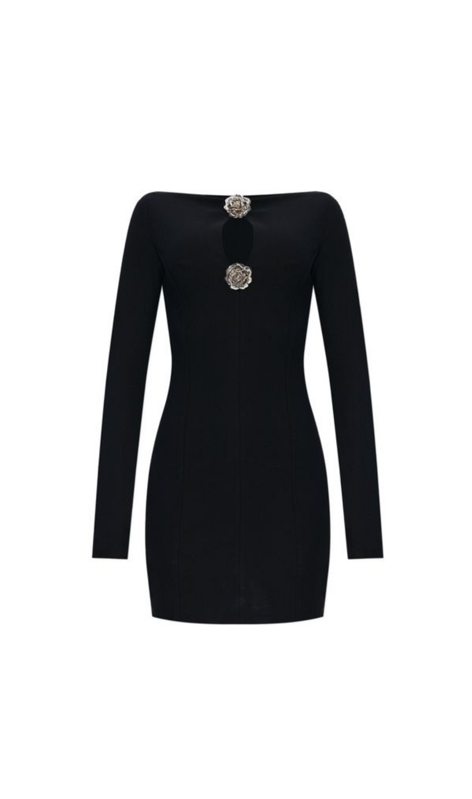 BLUMEN-MINIKLEID MIT CUT-OUT
