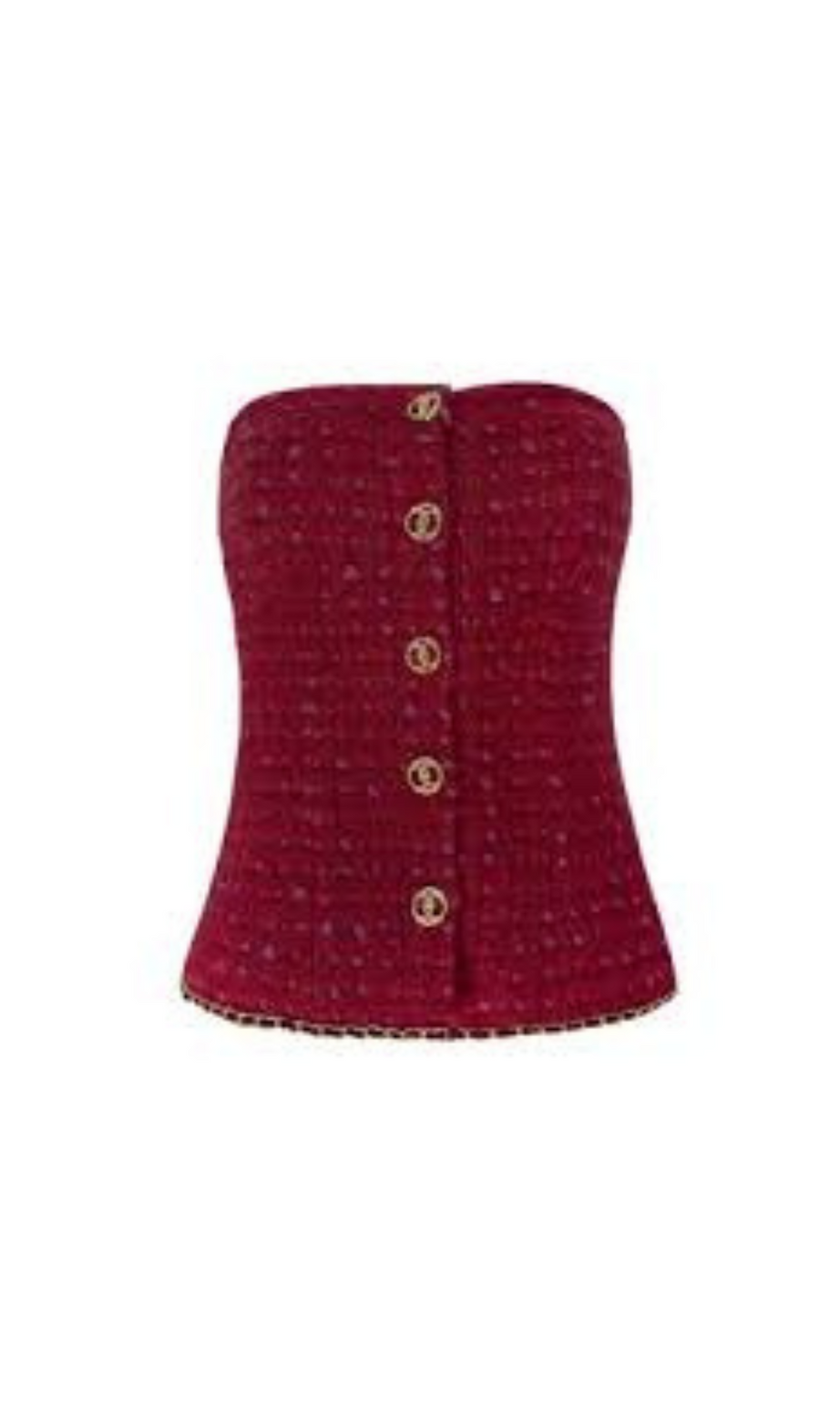 TWEED BUSTIER CROP TOP SKIRT SUIT