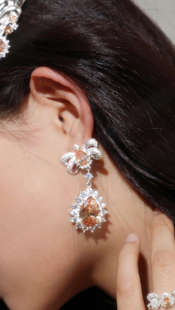 AIIZIE BOW DROP EARRINGS - product image