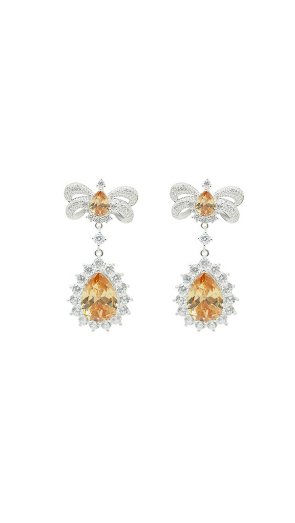 AIIZIE BOW DROP EARRINGS - product image