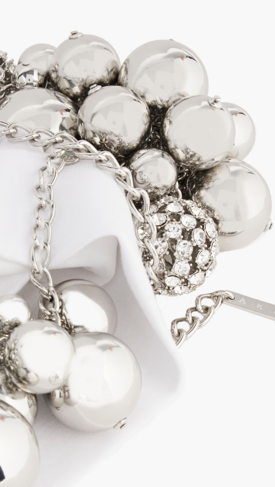 MINI ABITO IN CADY DECORATO IN BIANCO