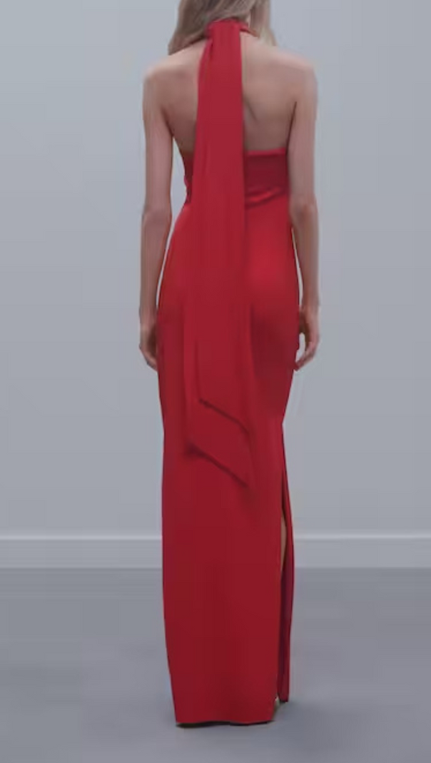 AIIZIE MAXI FLOWER DRESS WITH OPENING - product image
