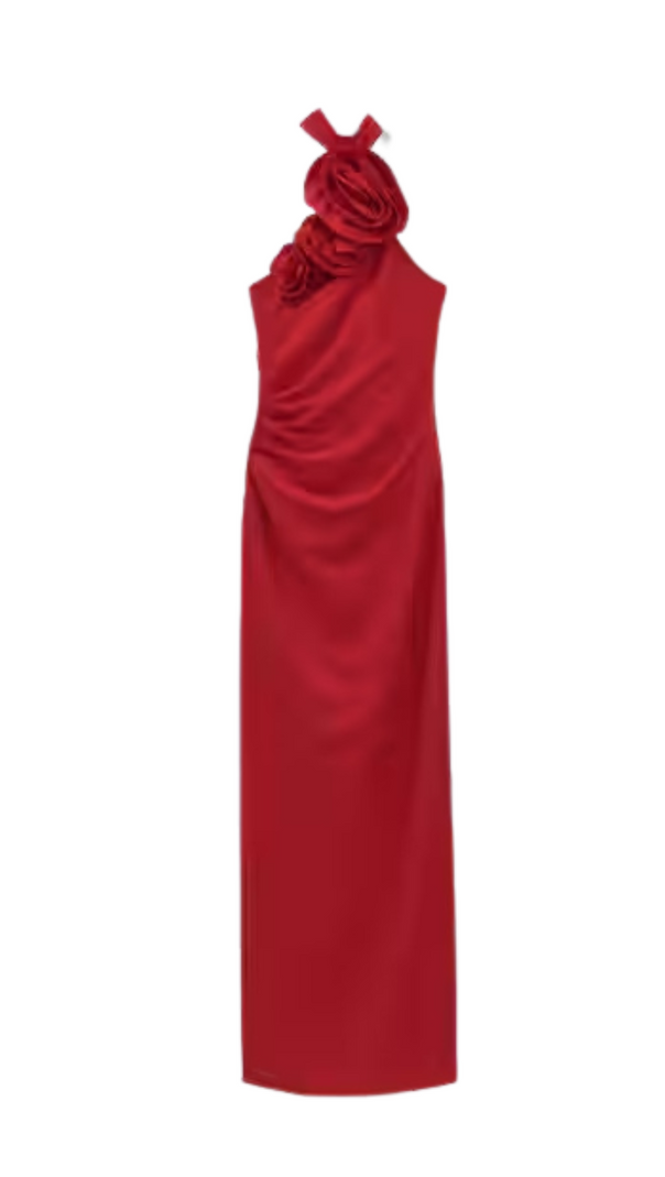 AIIZIE MAXI FLOWER DRESS WITH OPENING - product image