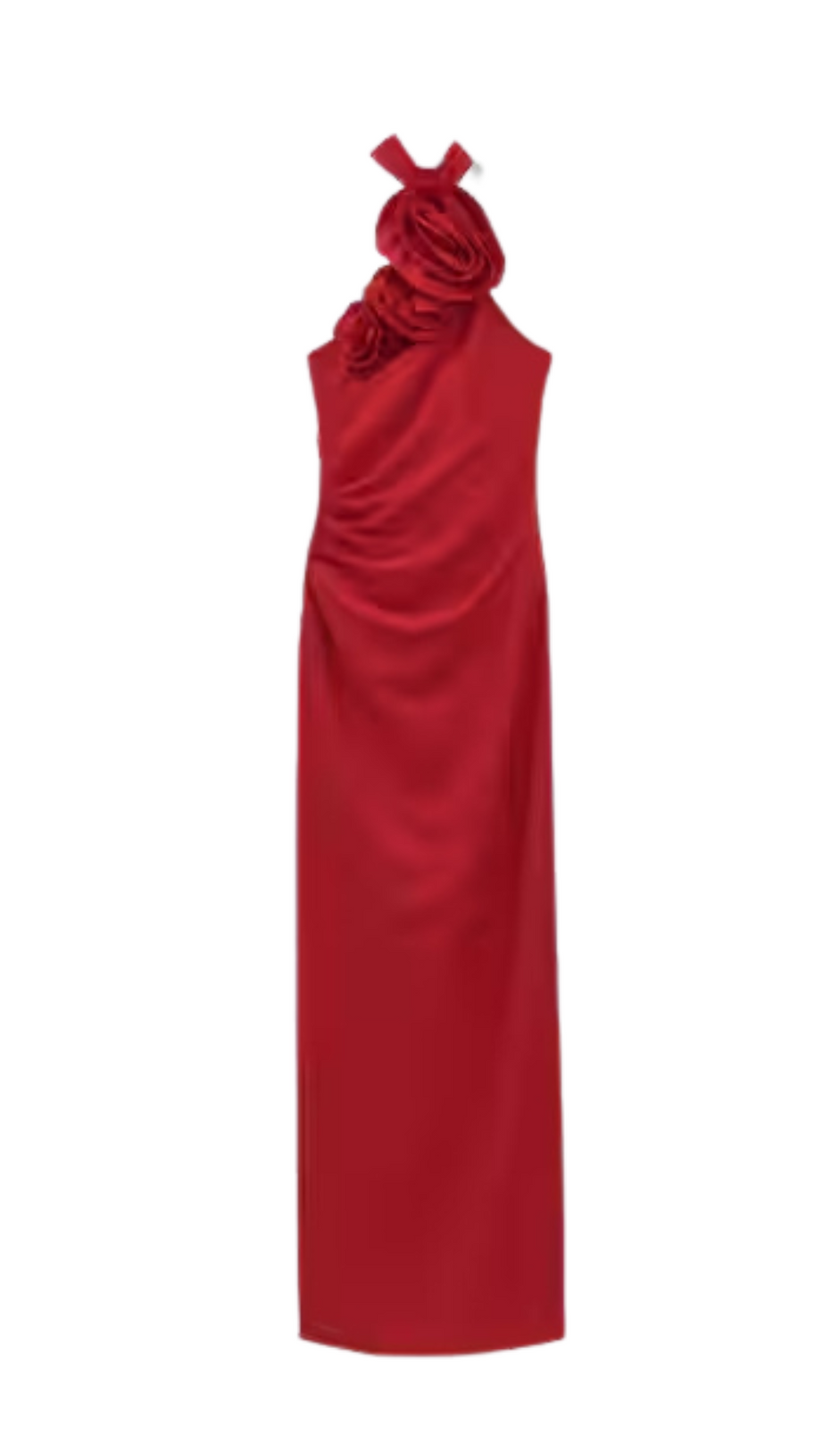 MAXI FLOWER DRESS WITH OPENING