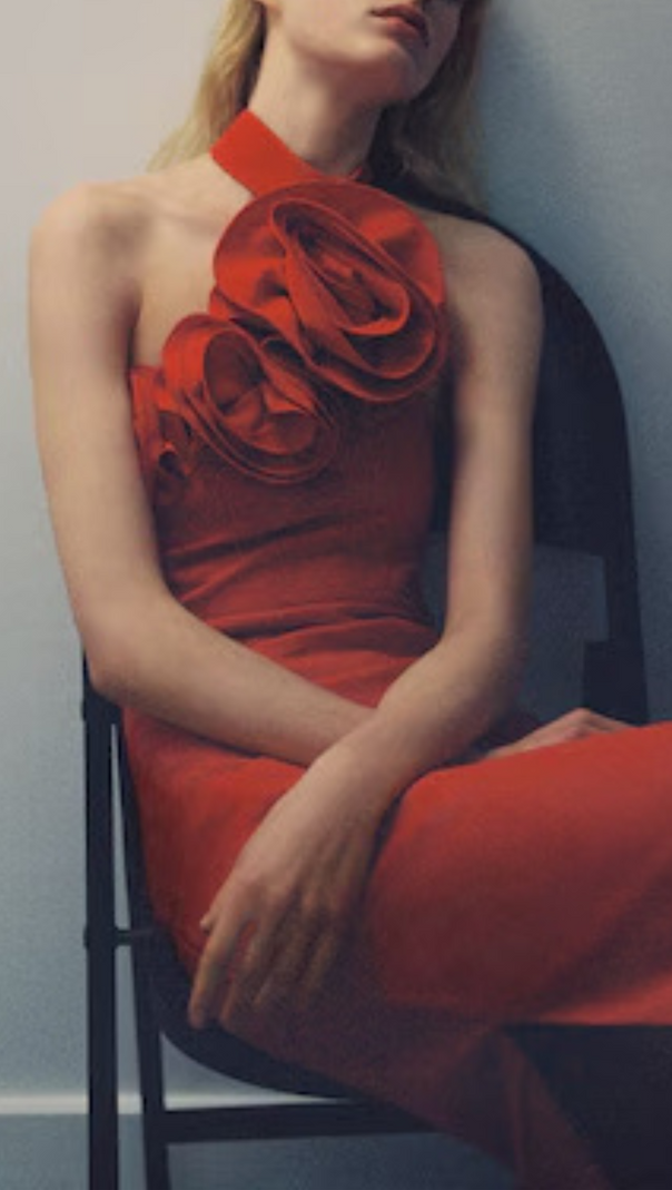 AIIZIE MAXI FLOWER DRESS WITH OPENING - product image