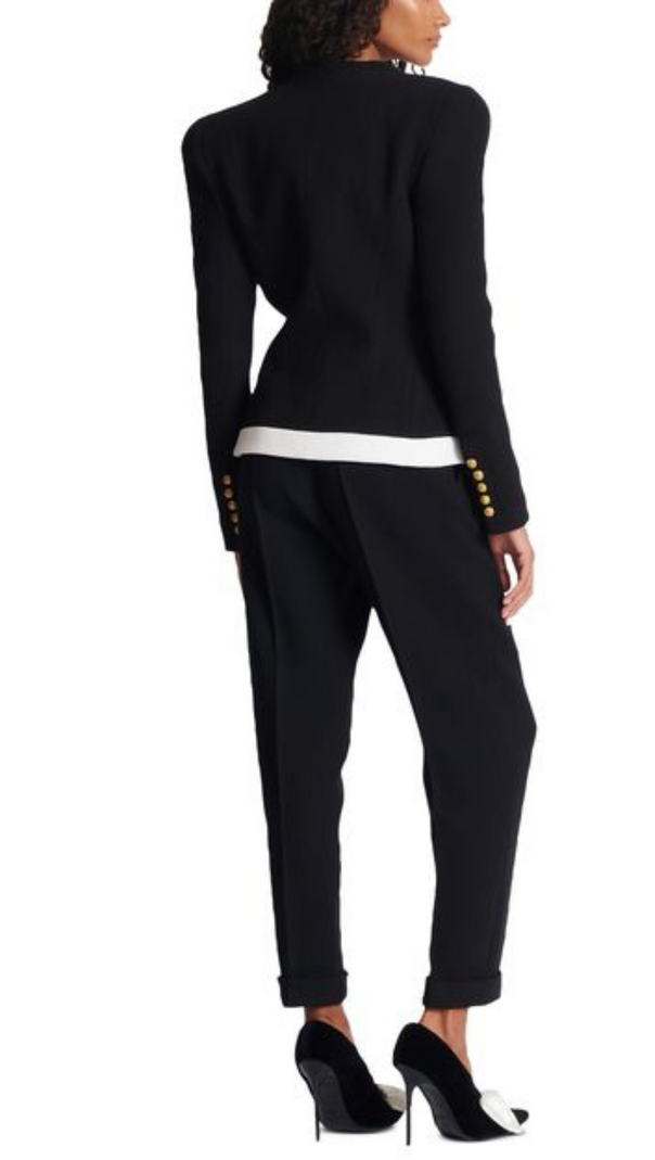 AIIZIE TWO-TONE CREPE JACKET - product image