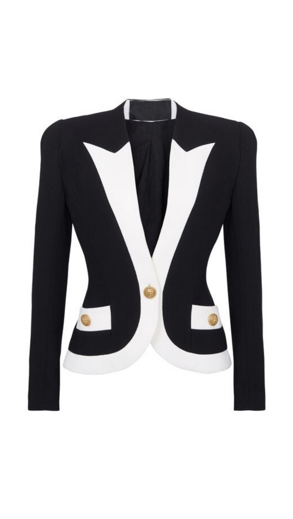 AIIZIE TWO-TONE CREPE JACKET - product image
