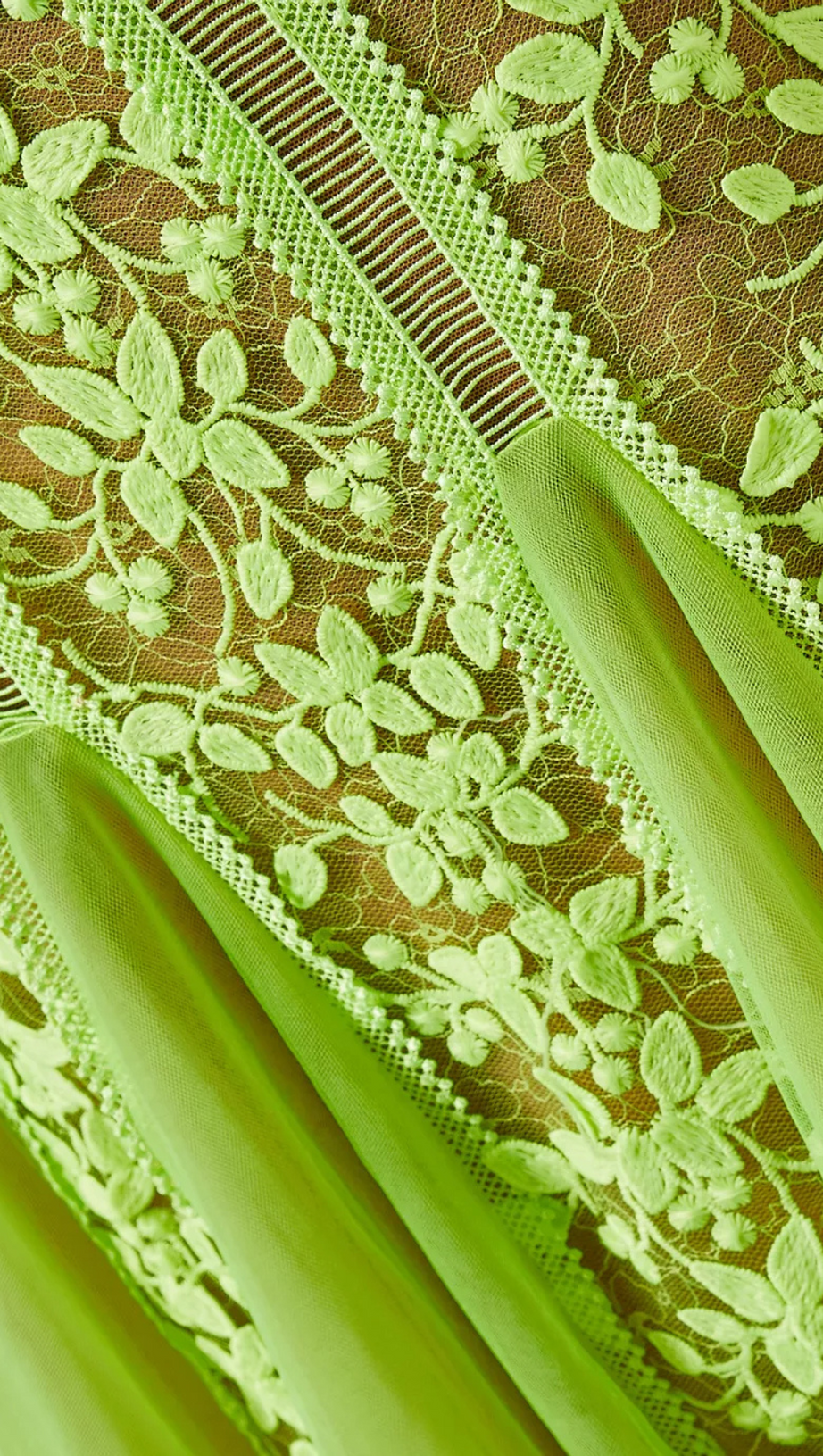 HEATHER EMBROIDERED LACE MIDI DRESS