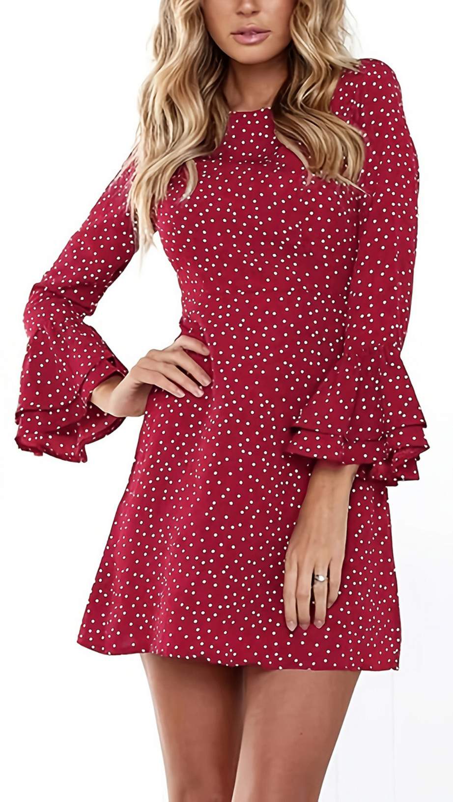PRINCESS POLLY POLKA DOTS MINI DRESS