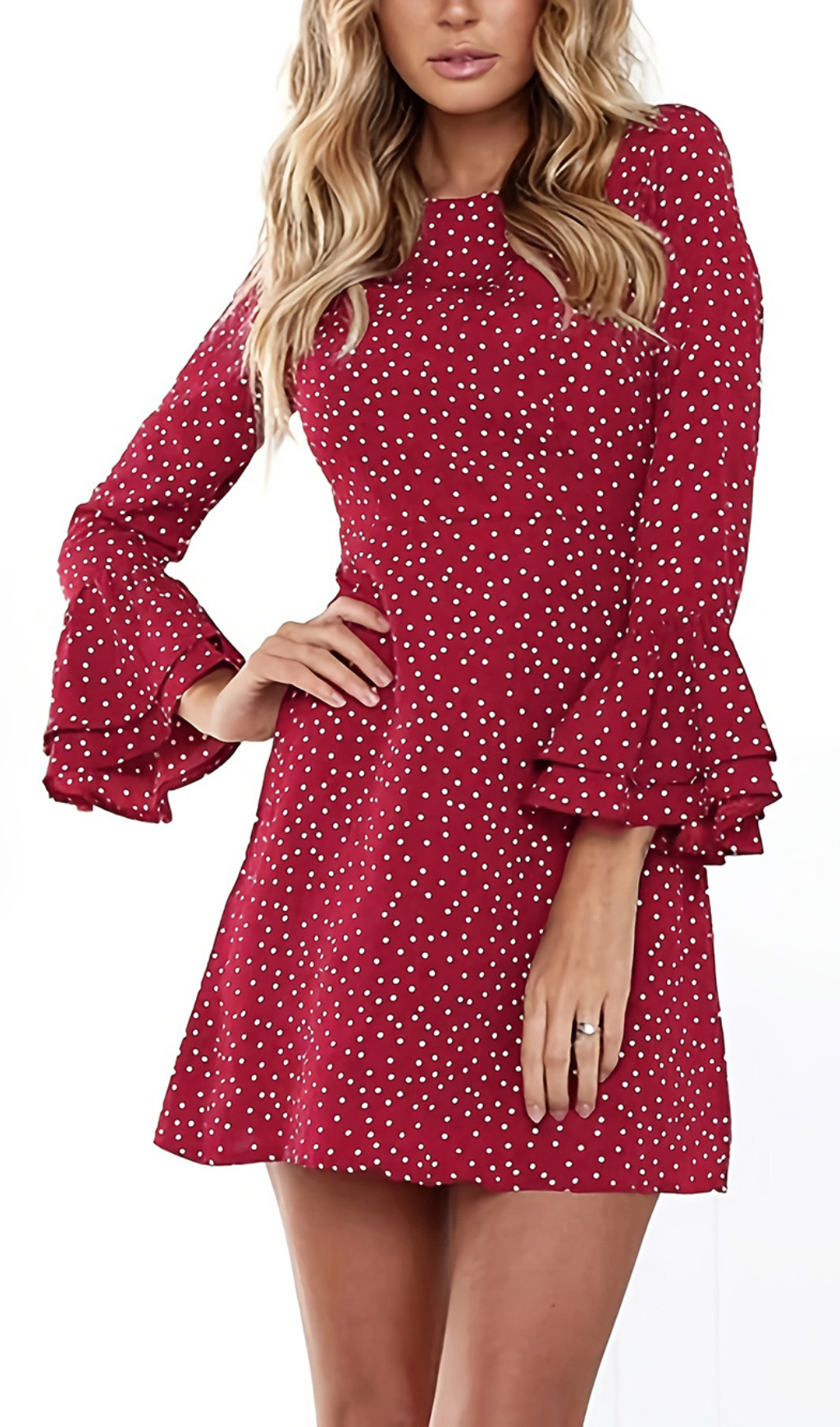 PRINCESS POLLY POLKA DOTS MINI DRESS