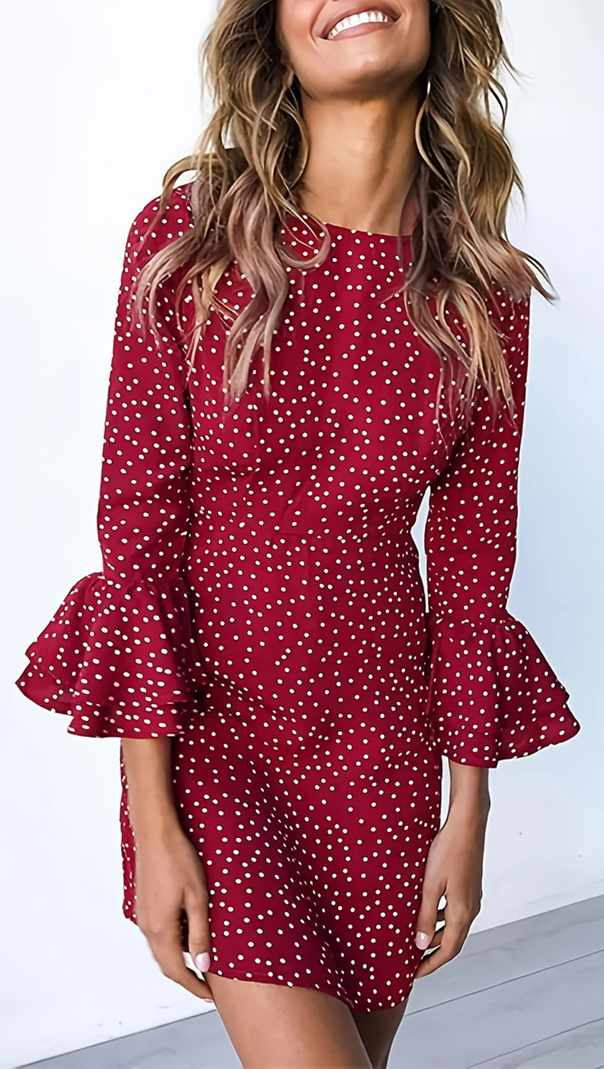 AIIZIE PRINCESS POLLY POLKA DOTS MINI DRESS - product image
