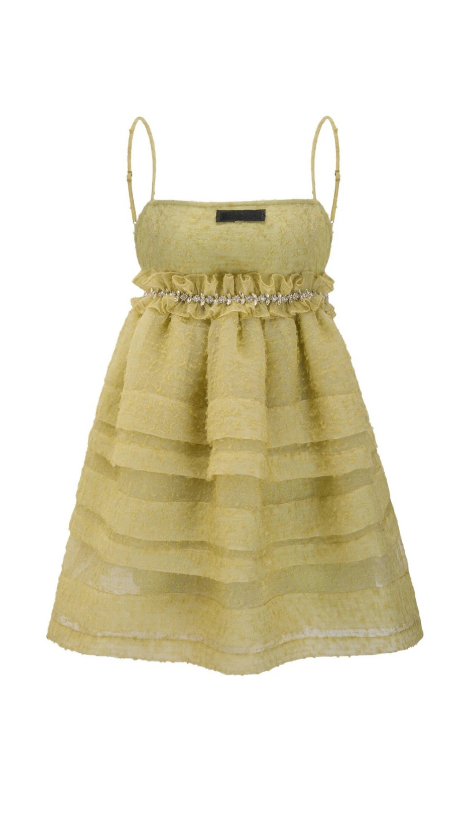 GEEEN TEXTURED CAMISOLE MINI DRESS