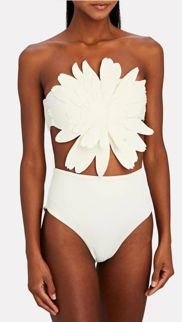 AIIZIE FLORAL SCULPTED SWIM SET - product image