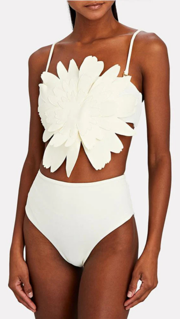 AIIZIE FLORAL SCULPTED SWIM SET - product image