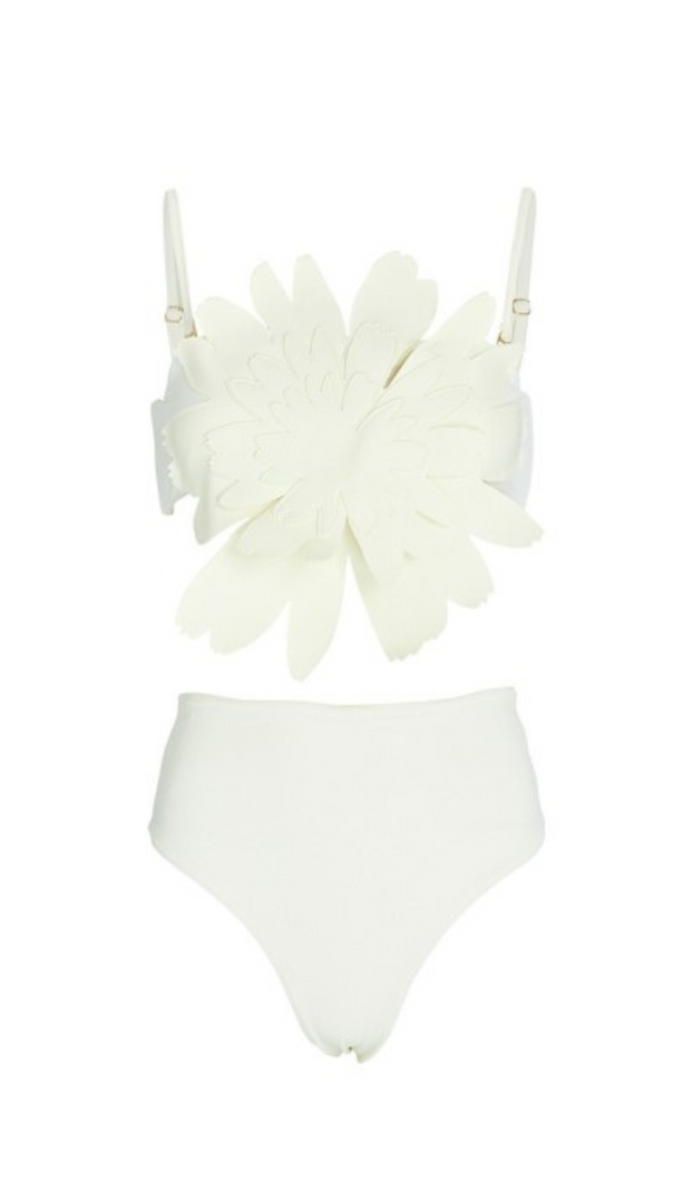 AIIZIE FLORAL SCULPTED SWIM SET - product image